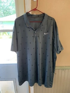 NIKE DRI-FIT HERREN GOLF POLOSHIRT GRAU 3XL GEBRAUCHT POLYESTER - Bild 1 von 4