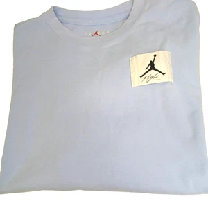 Nike Air Jordan Flight Essentials Oversized Fit Light Blue T Shirt Men's Size M - Picture 1 of 12