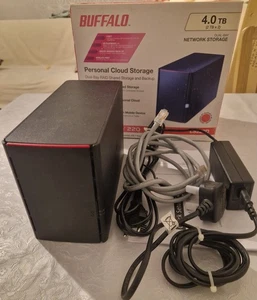 Buffalo Link Station LS220D0402-EU 4TB NAS 2x 2TB WD WD20EZRX Hard Drive Raid 1 - Picture 1 of 11