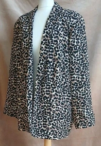 LADIES TU LEOPARD PRINT OPEN JACKET SIZE 22 NEW WITH TAGS R1  - Picture 1 of 9