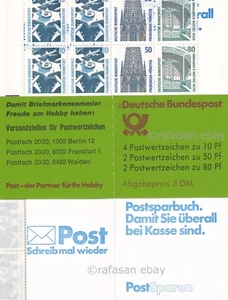 Germania 1989 n. Michel MH25a u oZ libretto completo MNH VF - Foto 1 di 1