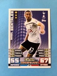 Nabil Bentaleb Tottenham Hotspur Match Attax 2014/15 Football Card - Picture 1 of 1