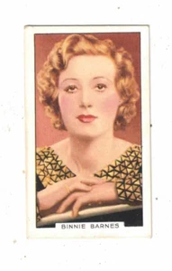 Gallaher Cigarette Card - Portraits of Famous Stars 1935 No. 41 - Binnie Barnes - Bild 1 von 2