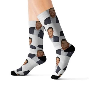 White - Pete Hegseth Defense Secretary Socks, Patriotic USA Army Soldier - Picture 1 of 6