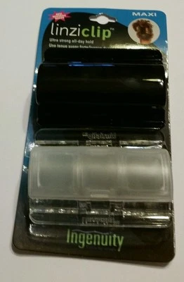 Linziclip Maxi Hair Claw Clips Clamps 1 Black and 1 White Color - Image 1 of 4