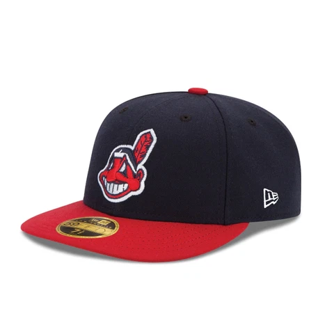 [70360643] Mens New Era MLB Low Profile Authentic 5950 59Fifty Cleveland Indians Cover