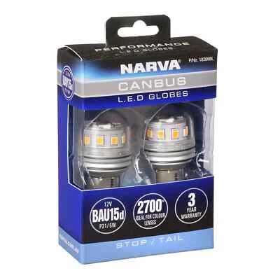 Narva 12V BAY15D LED GLOBES W CANBUS Pair - 18266BL - Image 1 of 2