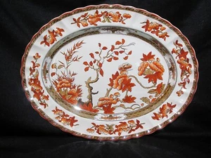 Spode Indian Tree Rust Oval Platter 13 inch Made in England - Bild 1 von 2