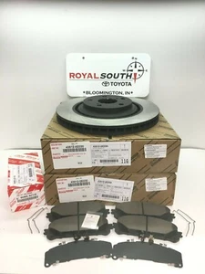 Toyota Highlander 2014-2019 Front Brake Pads & Rotors Set Genuine OE OEM - Picture 1 of 1