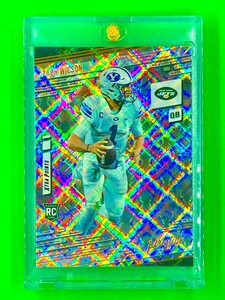 ZACH WILSON DIAMOND REFRACTOR Rookie 2021 Panini Prestige #271 NEW YORK JETS
