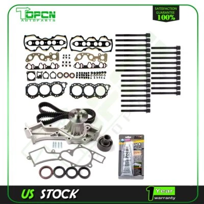 Juego de juntas de culata de 3,3 L para Nissan Xterra 00-03 Kit de pernos de correa de distribución Bomba de agua Foto 1 de 4