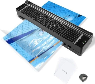 QUECEUY Laminator 13-inch Thermal Laminator with A3Laminating Sheets 10pcs A3-399