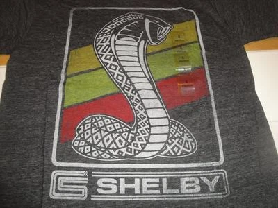 CAMISETA OFICIAL SHELBY COBRA NOVA Masculina Pequena Cinza Urze Automóvel Vestuário de Carro - Imagem 1 de 3
