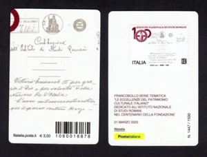 Italia 2025 - Istituto Nazionale di Studi Romani - tessera filatelica - Imagen 1 de 1