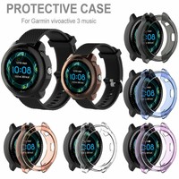 TPU Soft Case Watch Protector Housing Shell Cover for Garmin Vivoactive3 Music