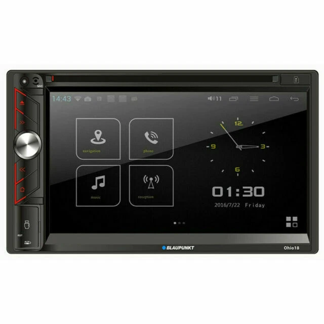 Blaupunkt OHIO18 2 DIN 6.9" Touchscreen Car DVD USB AM FM Receiver w/ Bluetooth - Image 1 of 1