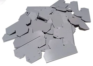 DINnectors DN-DEC10 Double Level Terminal Block End Covers ( Lot of 32 ) New - Picture 1 of 2