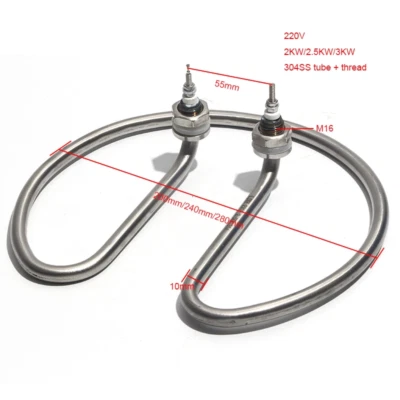 Circular Electric Heating Element M16 Copper Thread Heater Spare Parts 2/2.5/3KW - Image 1 of 4