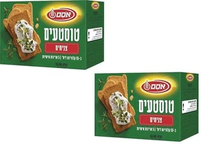 2 Packs of Toast Kosher Toastaim Snack Breakast By Osem Israel 100g - Picture 1 of 2
