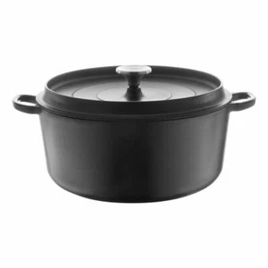 Berndes Eisenguss Runder Bräter mit Gussdeckel Multibräter Rund Schwarz Ø 20 cm - Bild 1 von 5