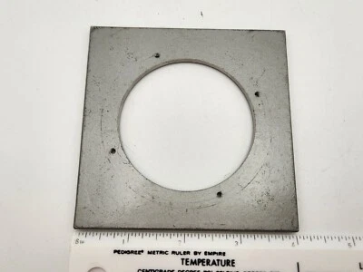Calumet 66mm Hole Copal 3 4"x4"  101mmx101mm Square Metal Lens Board 105822 - Image 1 of 4
