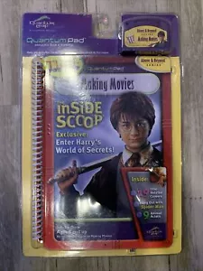 HARRY POTTER QUANTUM PAD THE INSIDE SCOOP MAKING MOVIES LEAPPAD BOOK & CARTRIDGE - Picture 1 of 9