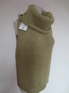 DEYK. CONNEMARA Pullover Pullunder kurzarm M Wolle merino grün wie handgestrickt - Bild 1 von 6