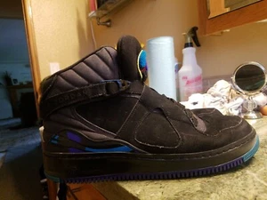 NIKE AIR JORDAN FUSION AJF 8 AQUA BLACK BRIGHT CONCORD  384522 041 Men’s Sz 10 - Picture 1 of 12