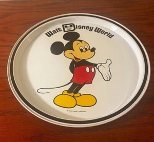 Vintage Walt Disney World Mickey Mouse Metall Blech Tablett Sammlerstück 60er USA - Bild 1 von 5
