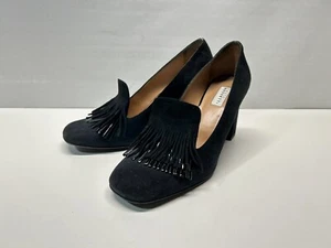Fratelli Rossetti schwarze elegante Damen-Pumps Wildleder Fransen mit Absatz Größe 38,5 - Bild 1 von 17