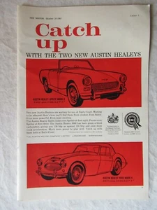 1961 Print AD Austin Healeys Car 11X8" - Bild 1 von 1