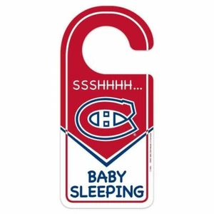 MONTREAL CANADIENS SSSHHH LETRERO COLGADOR PUERTA DORMIR BEBÉ - Imagen 1 de 1