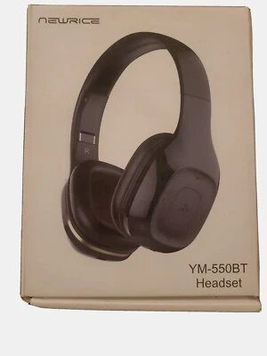 Wireless Headset by NewRice YM-550BT Black/Gold - Image 1 of 4