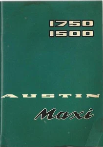 AUSTIN MAXI 1750 1500 Bedienungsanleitung 1972 Betriebsanleitung Handbuch BA - Picture 1 of 6