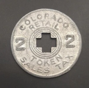 COLORADO SALES TAX RETAIL TOKEN OLD ANTIQUE - Picture 1 of 2