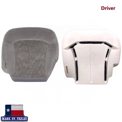 Driver Bottom Gray Cloth Seat Cover & Cushion Foam For Chevy Tahoe Suburban 2002 - Image 1 of 4