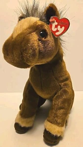 TY Classic "Tornado" das Pferd 13 Zoll Sitzsack Plüsch braun hellbraun 2002 mit Etikett - Bild 1 von 9