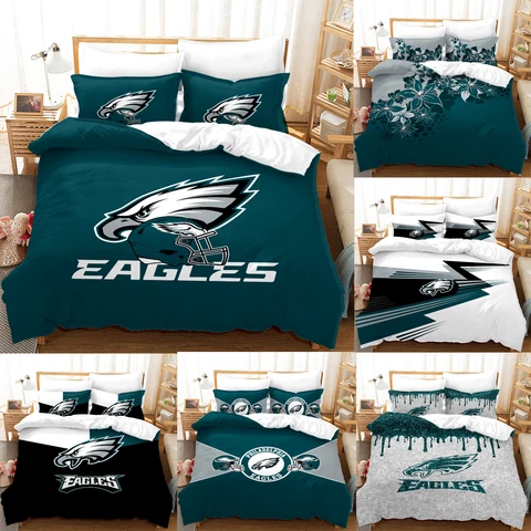 Philadelphia Eagles Bedding Sets 3Pcs Duvet Cover Pillowcases Comforter Cover Cover