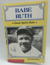 -Vintage- Babe Ruth Classic Sports Shots Collectors Book 1; 1993 Scholastic