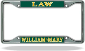 Marco de placa de matrícula de William & Mary LAW - Imagen 1 de 1