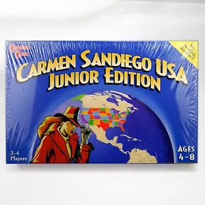 vtg 1998 University Games Carmen Sandiego USA Junior Edition Game New Sealed - Picture 1 of 6