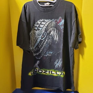 Vintage Godzilla Black Graphic Movie T-Shirt - Picture 1 of 4