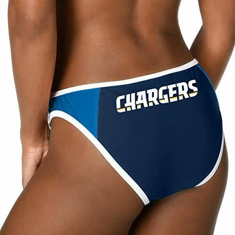 FOCO Women's Los Angeles Chargers Team Logo Swim Suit Bikini Bottom Cover