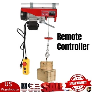 Electric Hoist Winch Lifting Engine Crane Ceiling Pulley Wired Remote Controller - Picture 1 of 11
