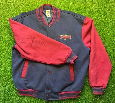 Chaqueta Universitaria Clay Walker Autografiada Bordada Vintage Fruit of the Loom XL Foto 1 de 4