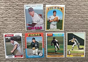 6 Mickey Lolich Cards All Near min Detroit Tigers 1967 1972 1974 1975 1976 Topps - Picture 1 of 2