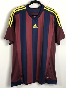 FC Barcelona Adidas Fußball Trikot Erwachsene XL rot weinrot marine Futbol unbedruckt - Bild 1 von 13