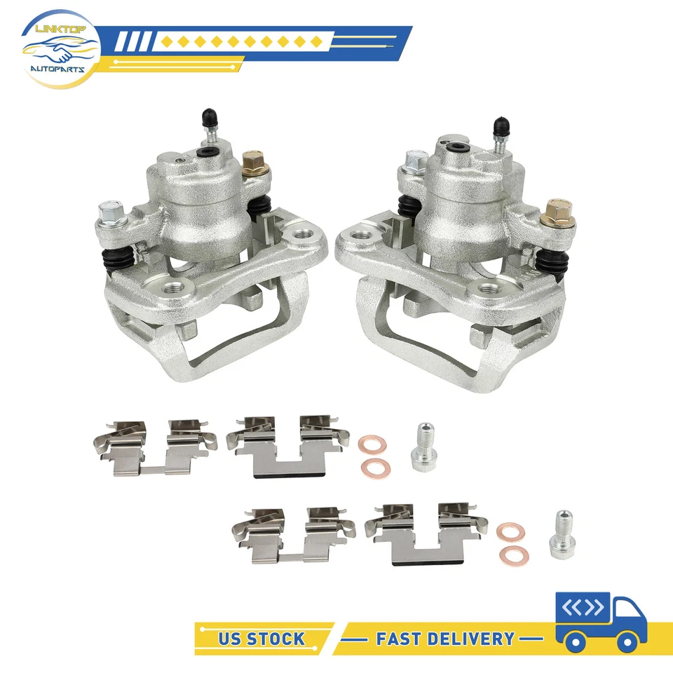 Brake Calipers Rear w/ Bracket Pair For 2004 2005 2006 2007 Toyota Highlander - Image 1 of 1