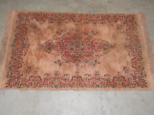  NICE VINTAGE RUG  MEASURING APPROX. 33" X 55" NOT COUNTING FRINGE