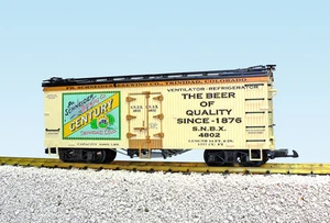 USA Trains Scala G U.S. REEFER CAR R16445 Century Beer - Verde/Verde scuro - Foto 1 di 1